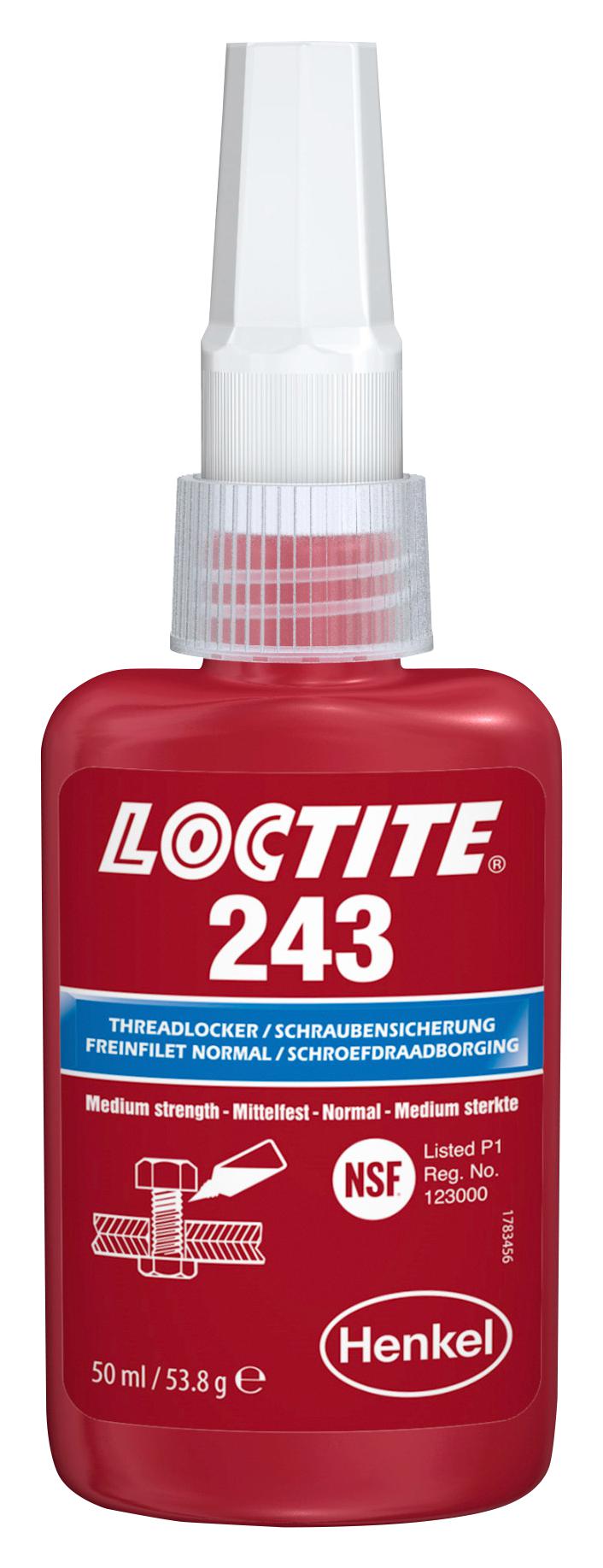 Loctite 243, 50Ml Threadlock, 50Ml, Loctite 243