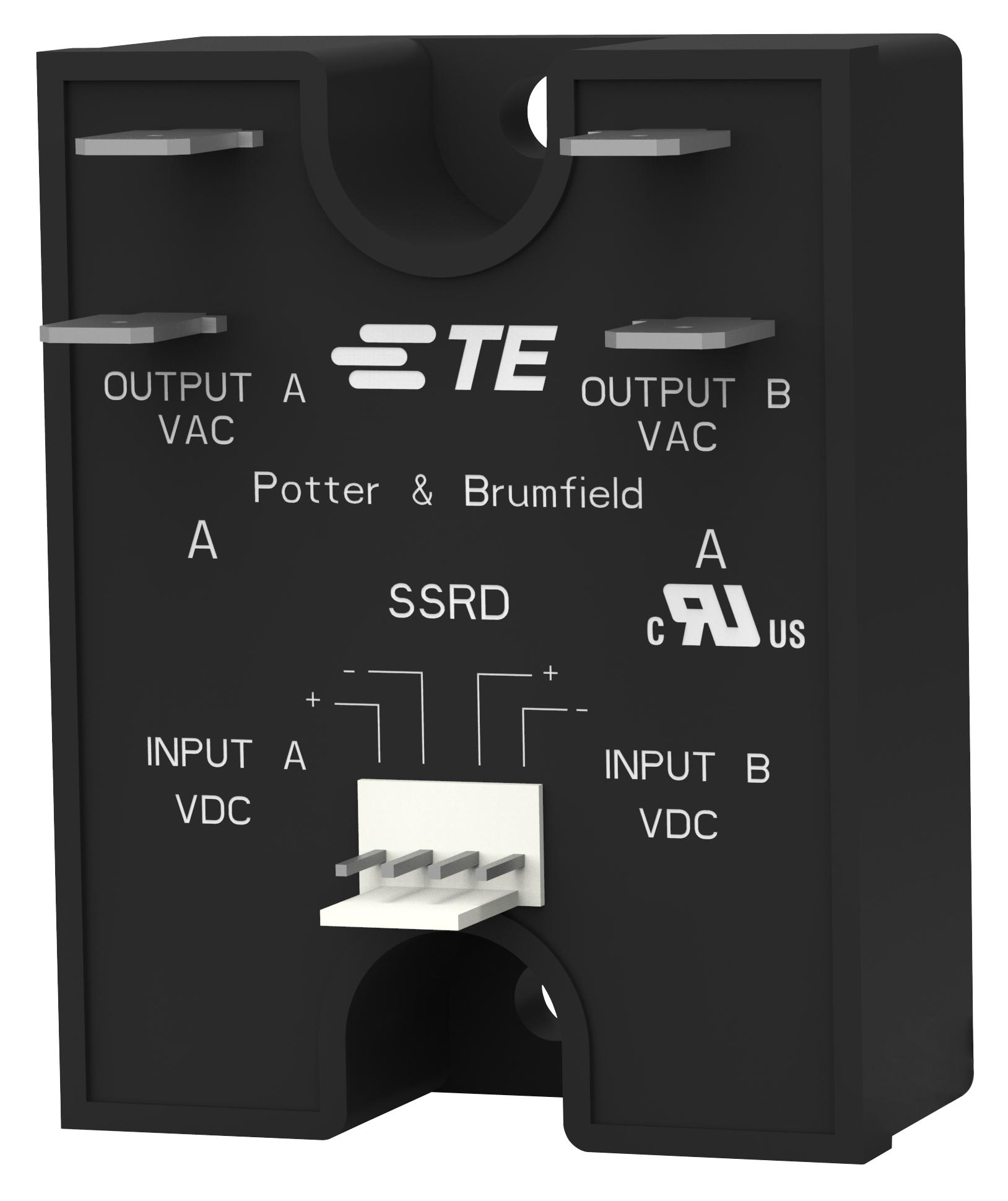 Potter & Brumfield Relays / Te Connectivity 1-1393030-6 Solid State Relay, 40A, 24Vac - 280Vac