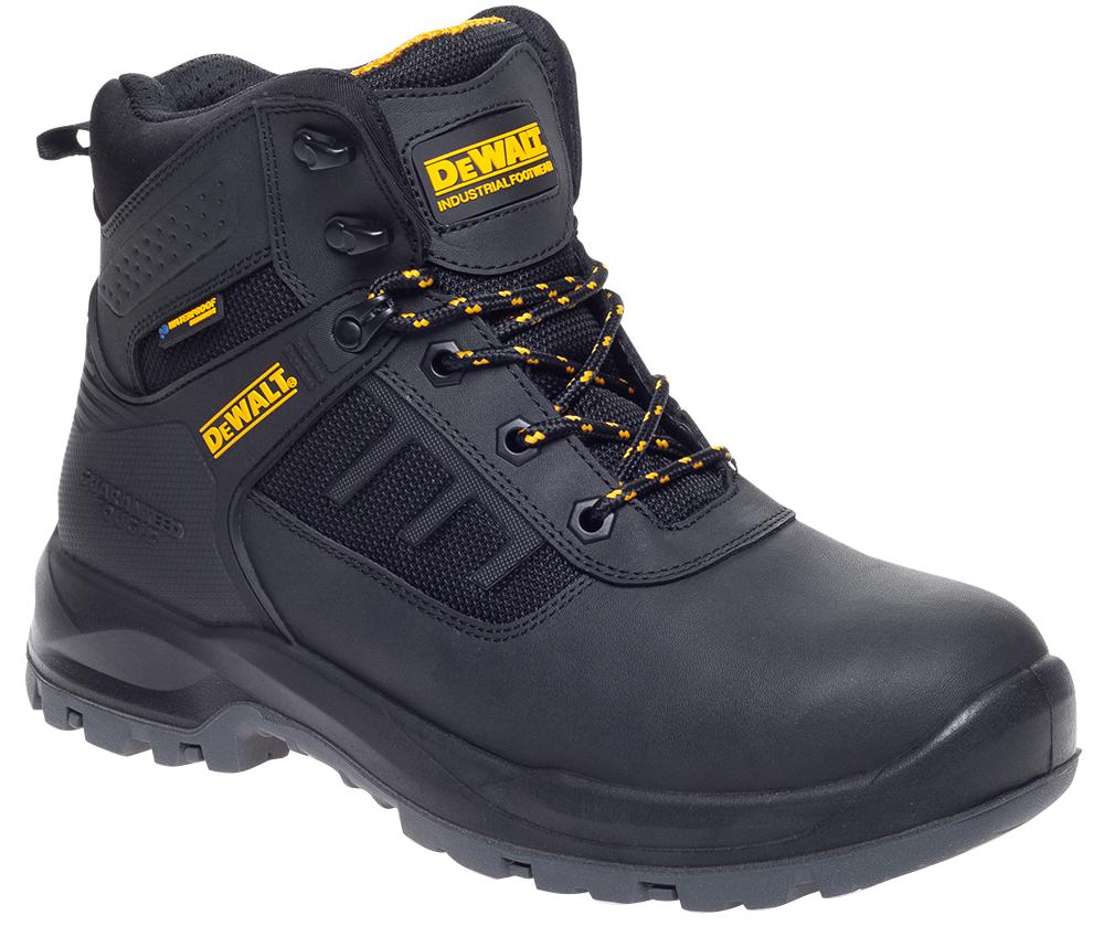 Dewalt Workwear Douglas 6 Black Douglas, Safety Boot, Waterproof, Blk, 6