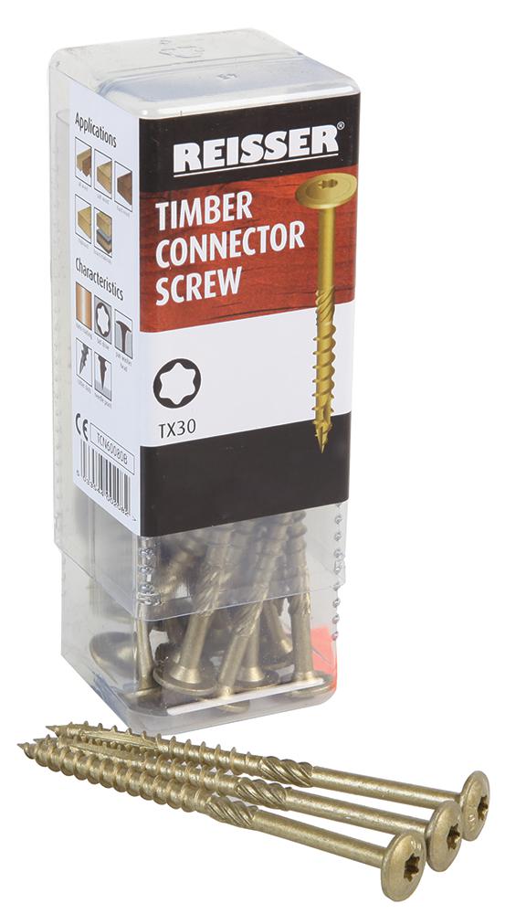 Reisser Tcn80400B Timber Connector Screw 8 X 400mm (Pk25)