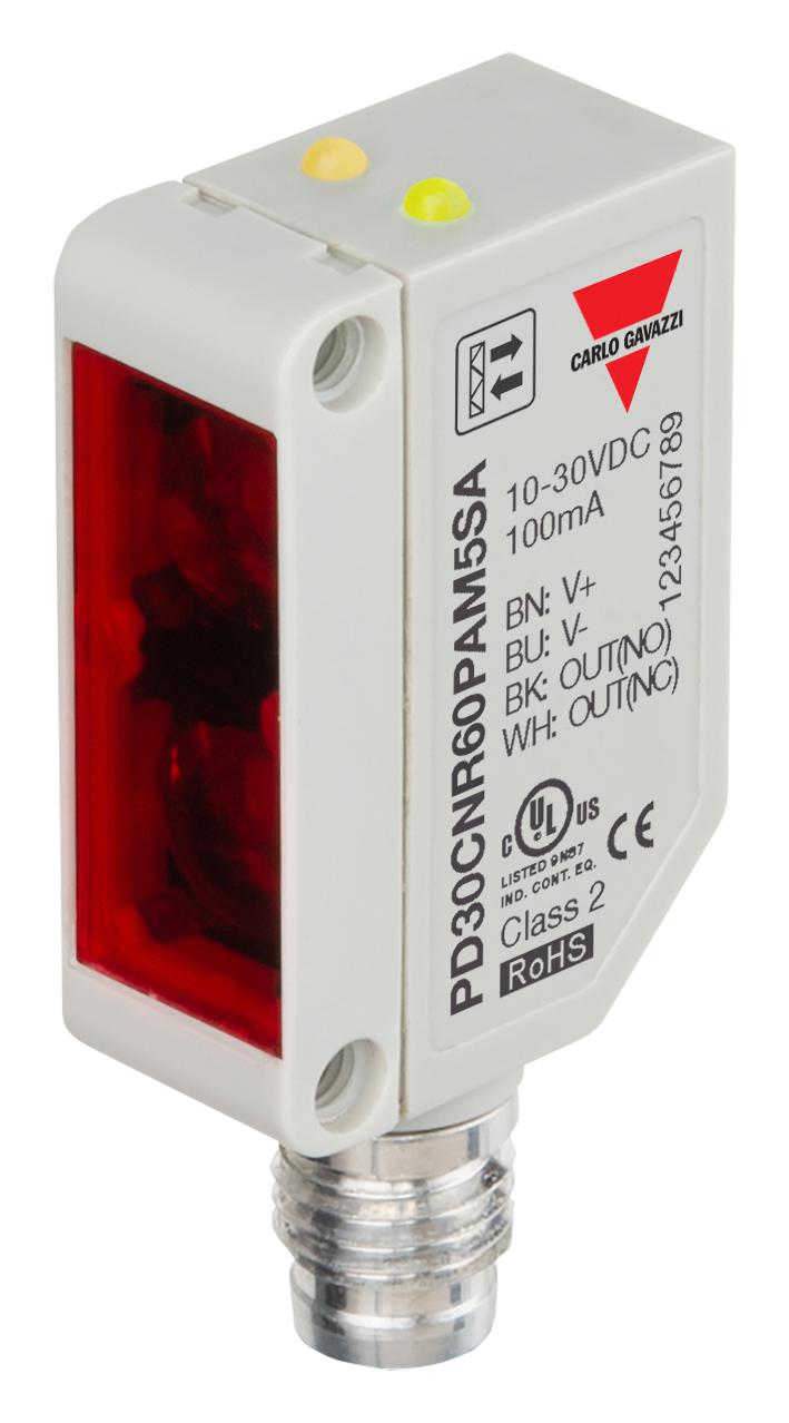 Carlo Gavazzi Pd30Cnr60Pam5Sa Photo Sensor, 6M, Pnp/spst-No/nc, 30V