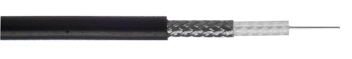 Webro 490003-Blk-100 Cable, Coax Rg58 C/u Black 100M