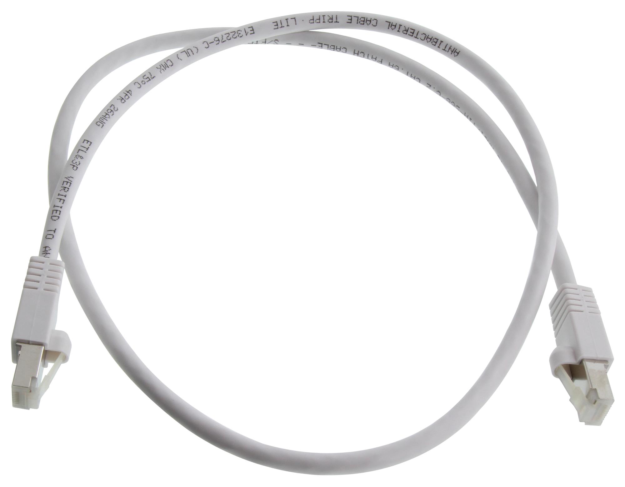 Eaton Tripp Lite N262Ab-003-Wh Enet Cable, Rj45 Plug-Plug, 3Ft, White