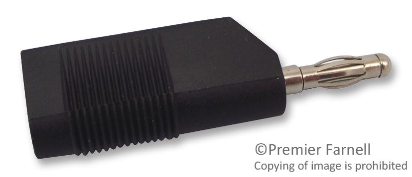 Multicomp 25.403.2 Plug, 30A, 4mm, Cable, Stackable, Black