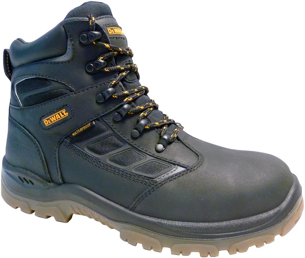 Dewalt Workwear Hudson Blk - 6 Safety Boot, Waterproof, Black, 6