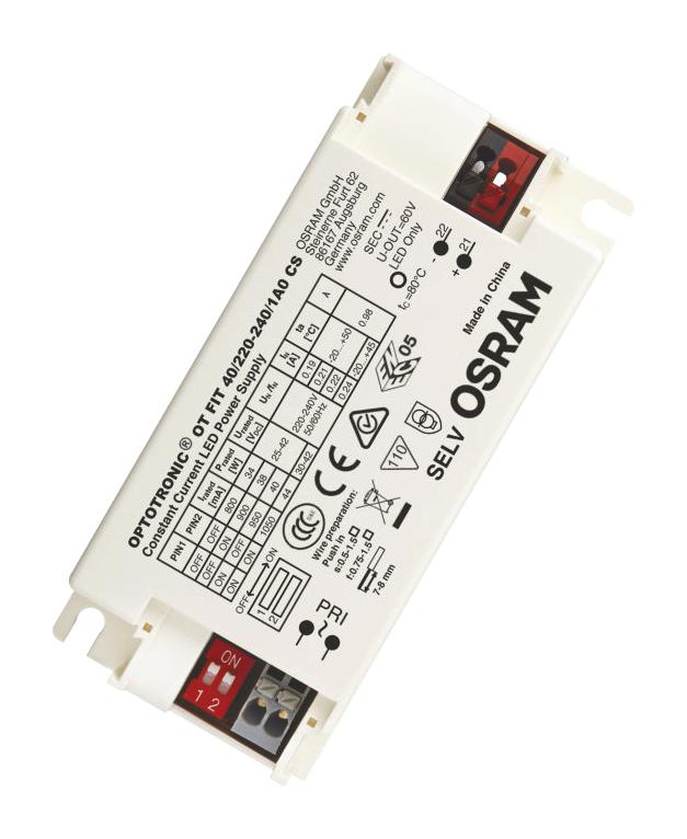 Osram Ot-Fit-40/220-240/1A0-Cs Led Driver, Constant Current, 44.1W