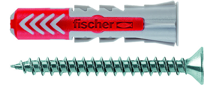 Fischer Fixings 555108 Duopower Wall Plug+Screw 8X40mm (Pk50)