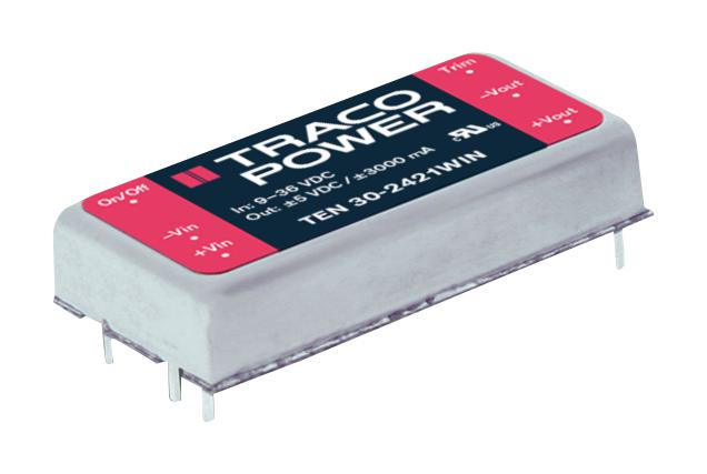 TRACO Power Ten 30-2422Win Dc/dc, Â±12V/1.3A, 30W