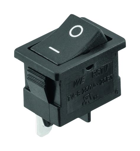 WÃ¼rth Elektronik 471001264143 Rocker Switch, Spst, 16A, 250Vac, Panel