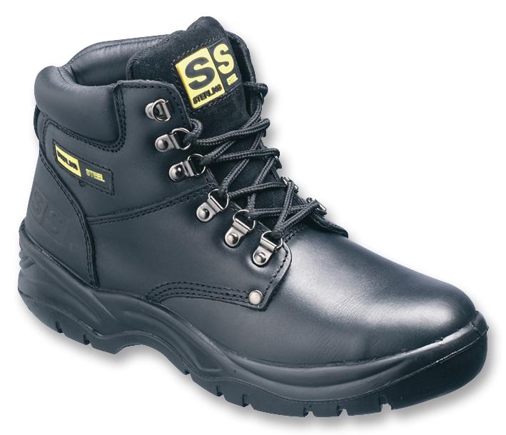Sterling Steel Ss806Sm 8 Safety Hiker Boot, Black, Size 8