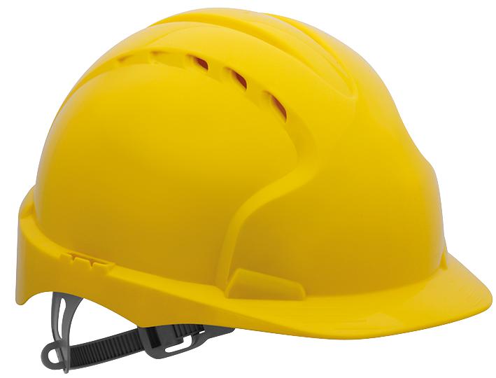 Jsp Ajf160-000-200 Safety Helmet, Evo3,slip Ratchet, Yellow