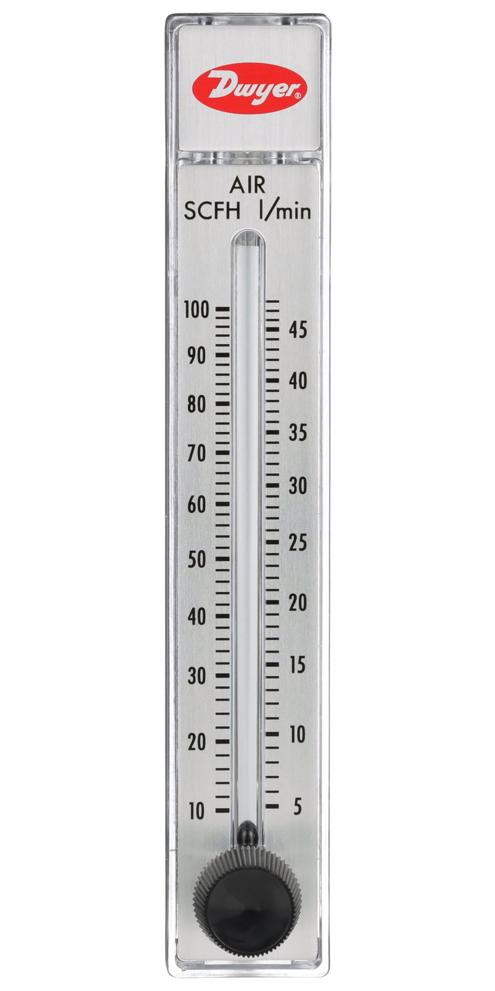 Dwyer Rmb-53D-Ssv Air Flowmeter, 100Psi, 50Lpm, 1/4