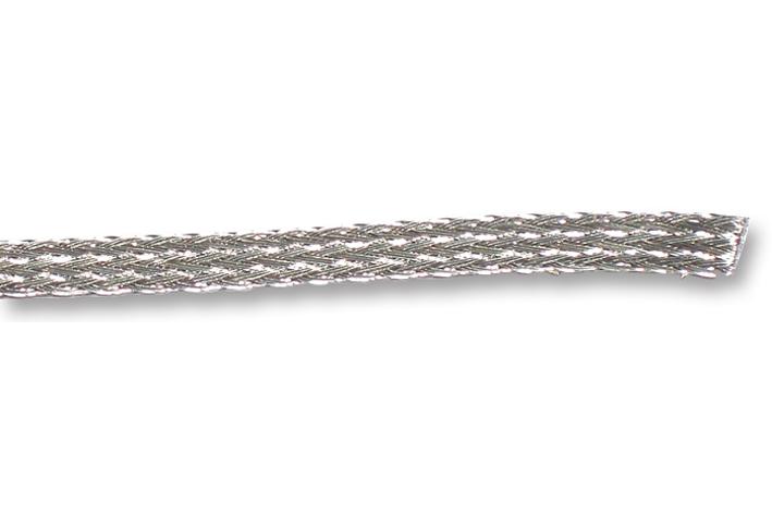Alpha Wire 1224 Sv005 Sleeving, Braid, Sil, 2.38mm, 30.5M