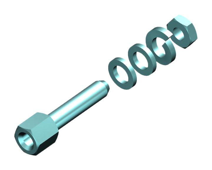 Molex/fct 173112-0028 Screw Lock, Female, 4-40 Unc, 12.7mm
