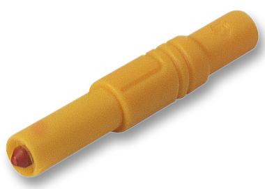 Hirschmann Test And Measurement 934097103 Safety Plug, 4mm, Yellow, Mln