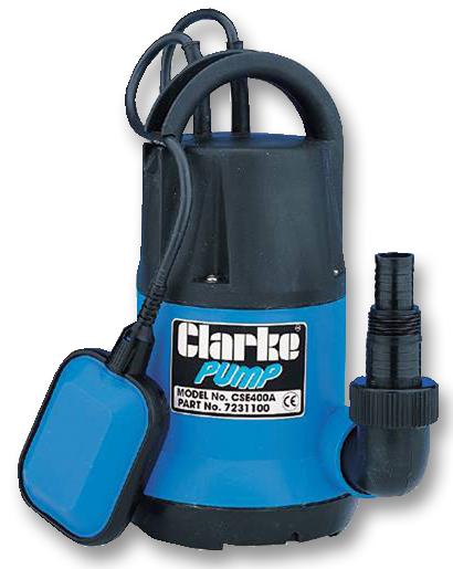 Clarke International Cse400A Submersible Pump, Water, 400W