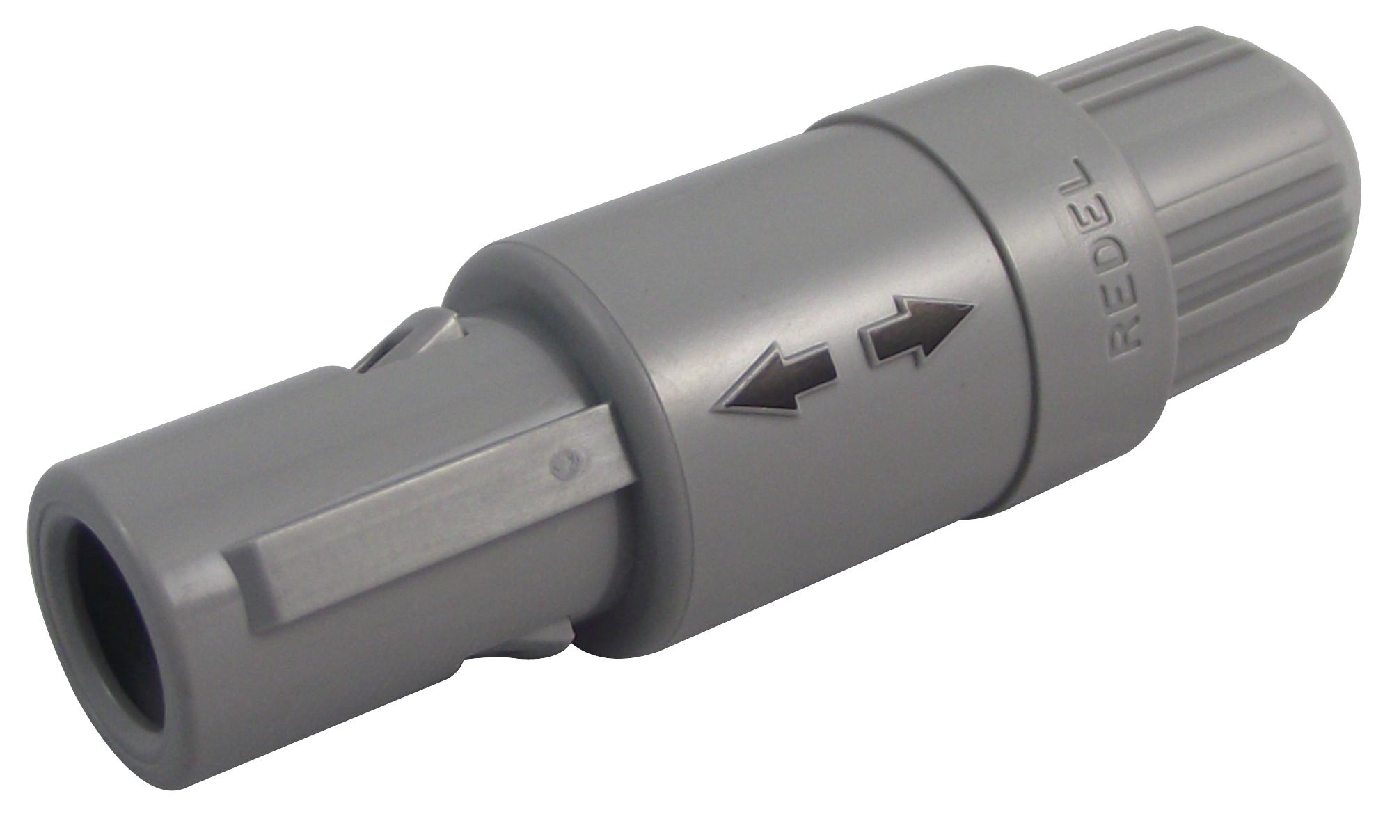 Redel Pag.m0.4Gl.ac39G Plug, 3mm, Grey, 4Way