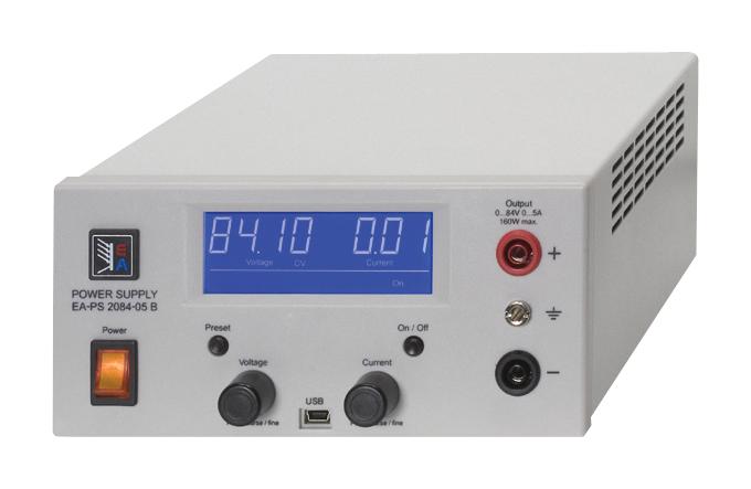 Ea Elektro-Automatik Ea-Ps 2084-03B Power Supply, 1Ch, 84V, 3A, Adjustable
