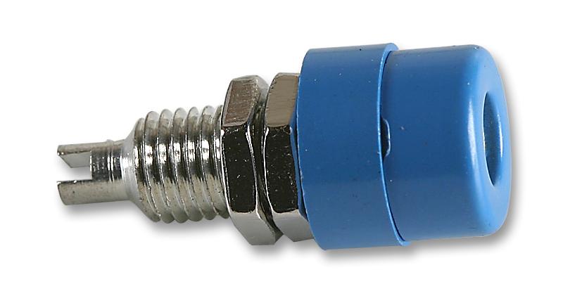 Hirschmann Test And Measurement 930176102 Socket, 4mm, Blue, Pk5, Bil 20