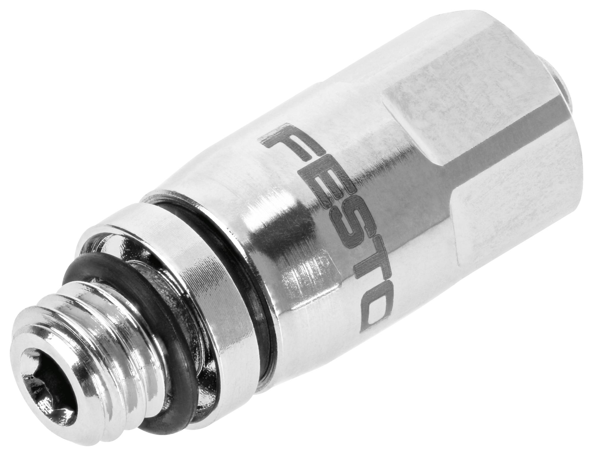 Festo 1857681 Quick Connector, 12Bar, M5, 4mm, Ss