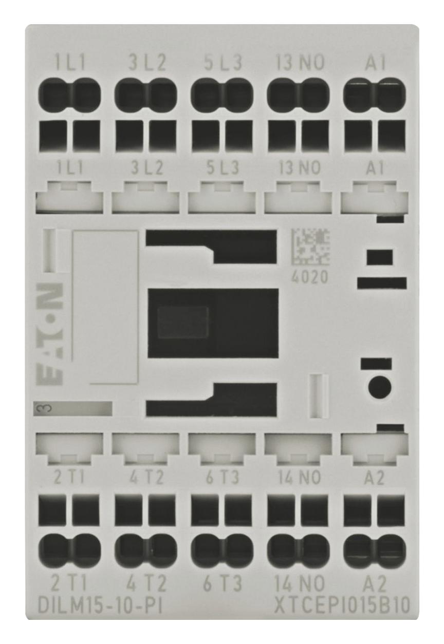 Eaton Moeller Dilm15-10(24V50/60Hz)-Pi Contactor, 3Pst-No, 24Vac, Din/panel