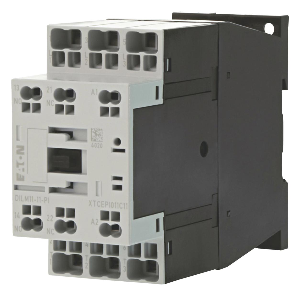 Eaton Moeller Dilm11-11(110V50Hz,120V60Hz)-Pi Contactor, 3Pst-No, 110Vac, Din/panel