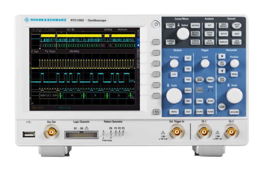 Rohde & Schwarz Rtc1K-302M Refurbished Mixed Signal Oscilloscope, 300Mhz, 2Gsps