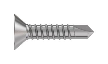 TR Fastenings 4.2 X 22 Kpa2Dx S50 Din7504 Countersunk Head Screw, Ss, 4.2mm X 22mm