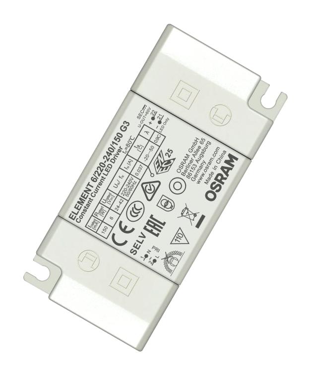 Osram Element-6/220-240/150-G3 Led Driver, Constant Current, 6.3W