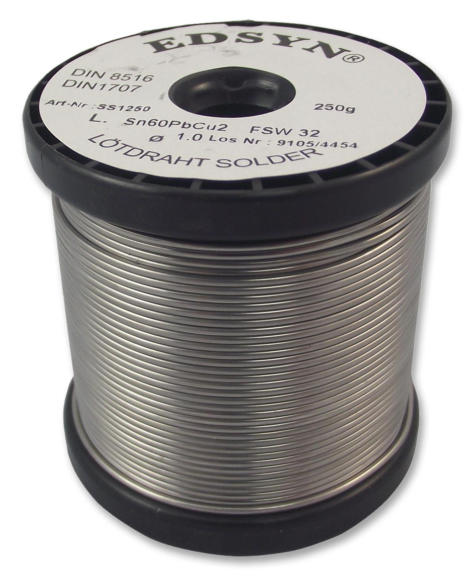 Edsyn Ss1250 Solder Wire, Fsw32, Flux, 1mm