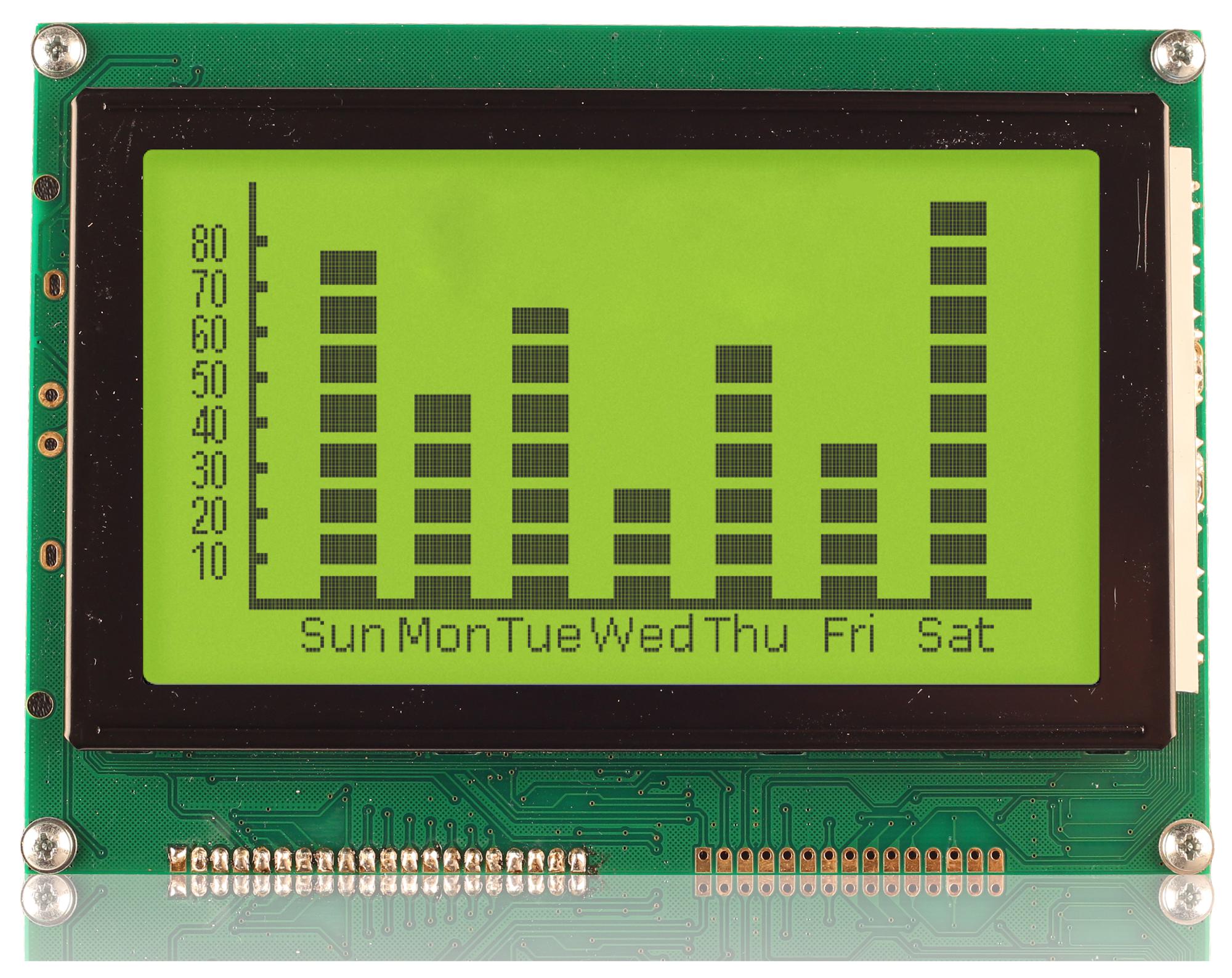 Midas Displays Mc240128A6W-Sptly-V2 Graphic Lcd, Cob, Stn, 240 X 128P, 5V