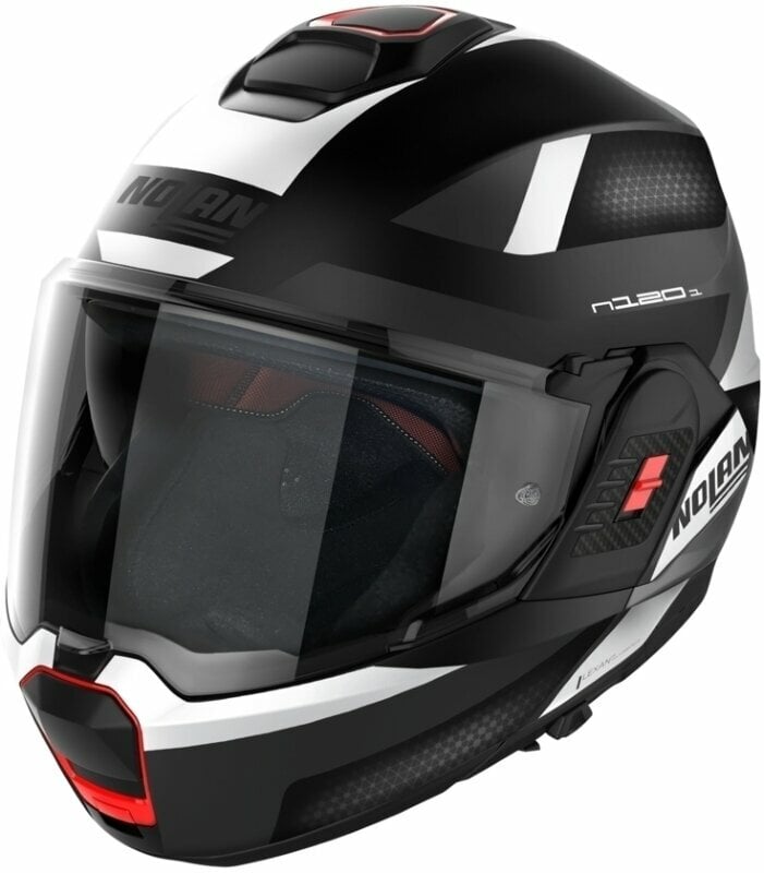 Nolan N120-1 Subway N-Com Flat Black White S Helmet
