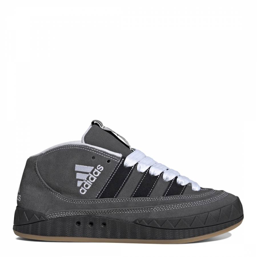 Grey & White Adimatic Mid Ynuk Trainers