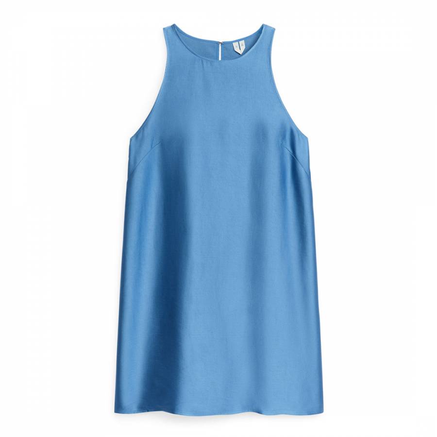 Blue Boxy Mini Dress