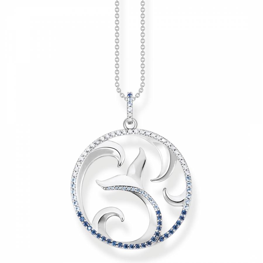 Sterling Silver Dark Blue Glam & Soul Necklace