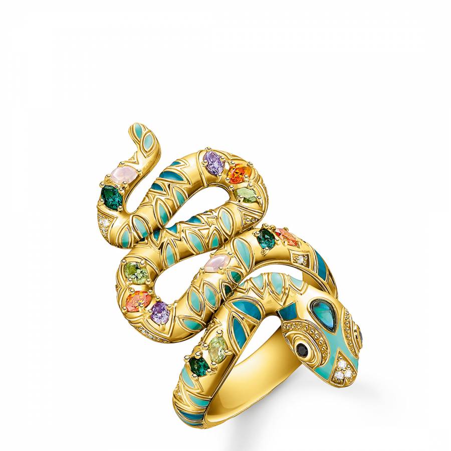 Yellow Gold Snake Glam & Soul Ring