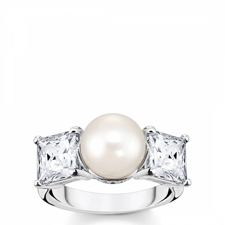 Sterling Silver & Pearl Glam & Soul Ring