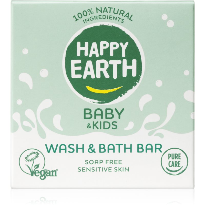 Happy Earth 100% Natural Wash & Bath Bar bar soap for children 50 g