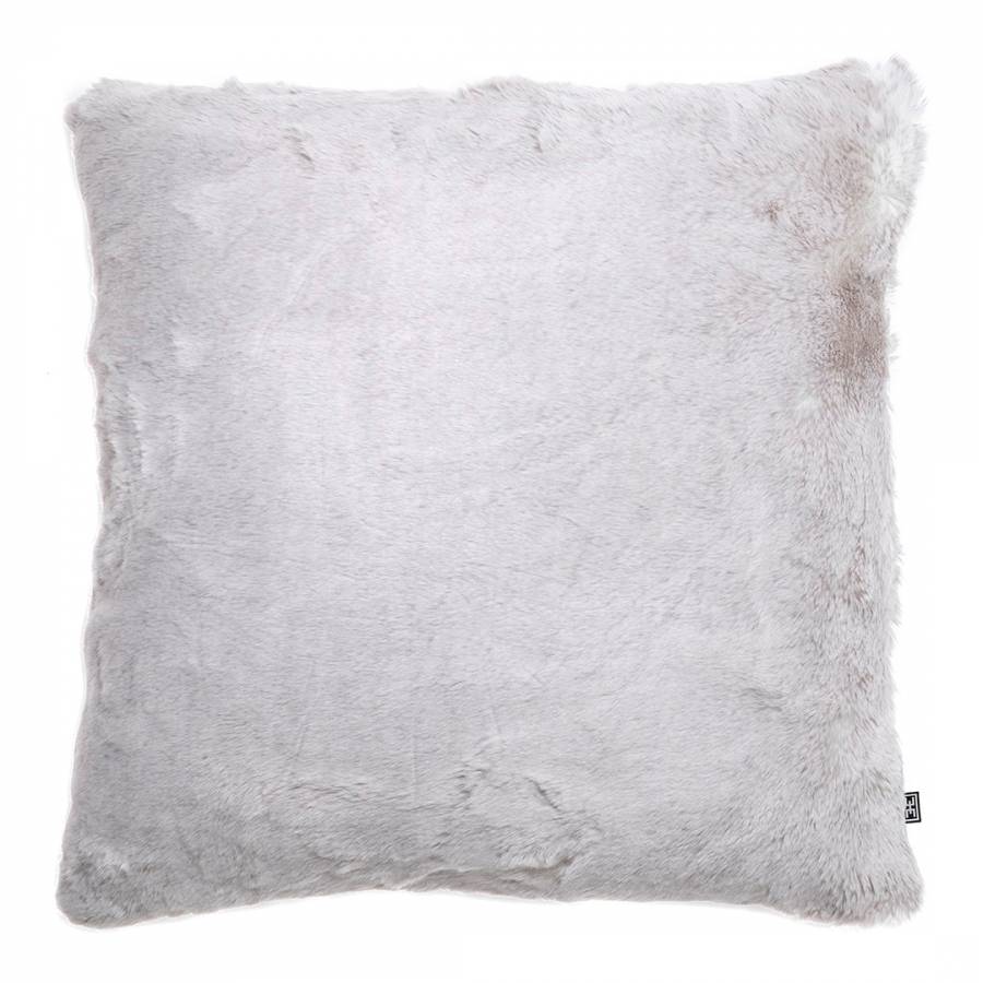 Alaska Faux Fur Scatter Cushion Light Grey