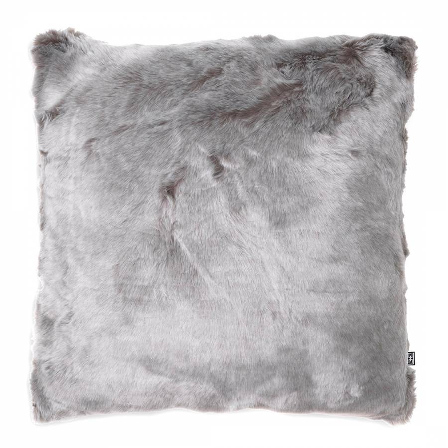 Alaska Faux Fur Scatter Cushion Grey