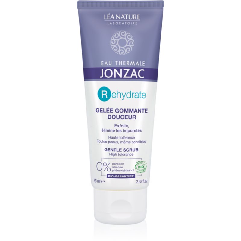 Jonzac Rehydrate gentle exfoliator to brighten and smooth the skin 75 ml