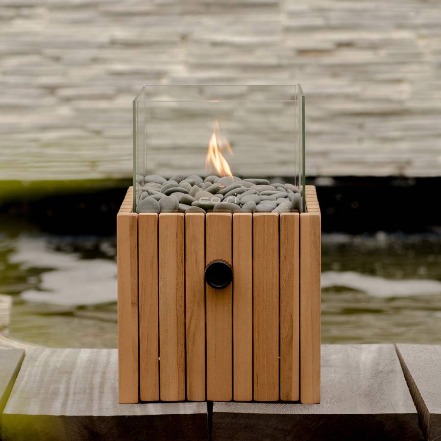 Cosiscoop Timber Square Fire Lantern