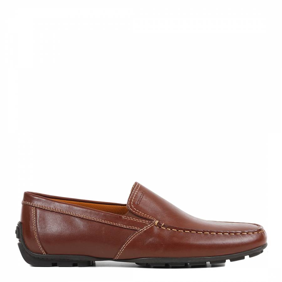 Mens Brown Leather Moner Loafer