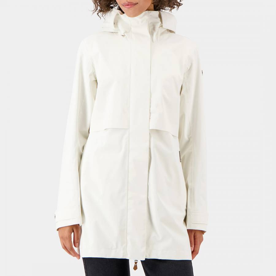 White Waterproof Edith Parka