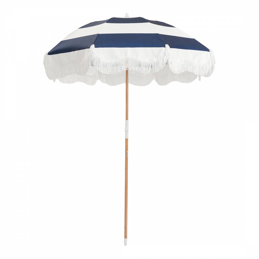 The Holiday Umbrella Navy Capri Stripe
