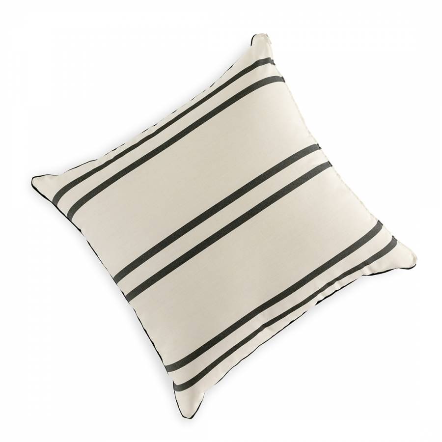 The Throw Pillows Euro Malibu Black Stripe