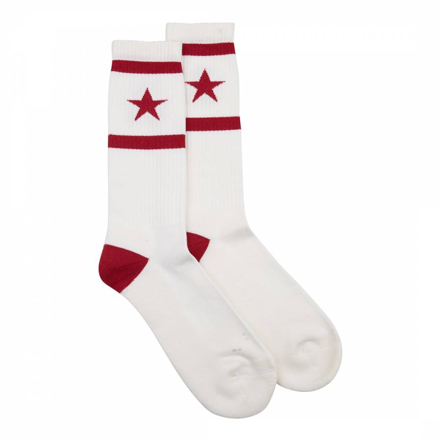 Red/White Star Sock