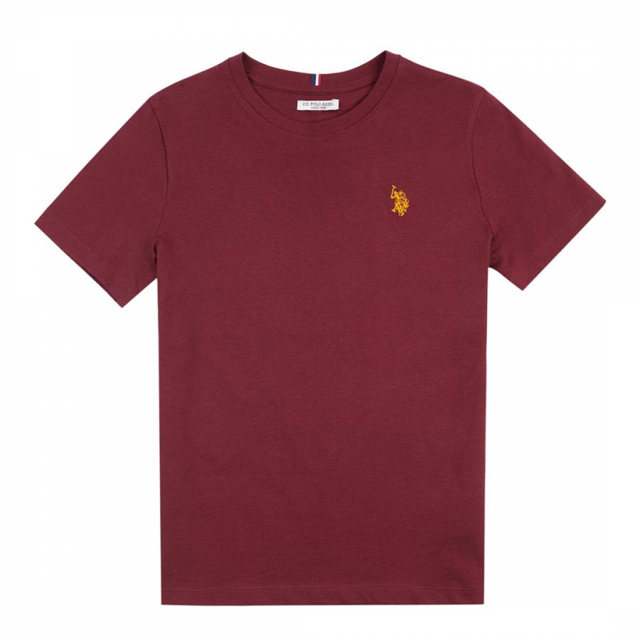 Boy's Dark Red Classic Jersey Cotton T-Shirt