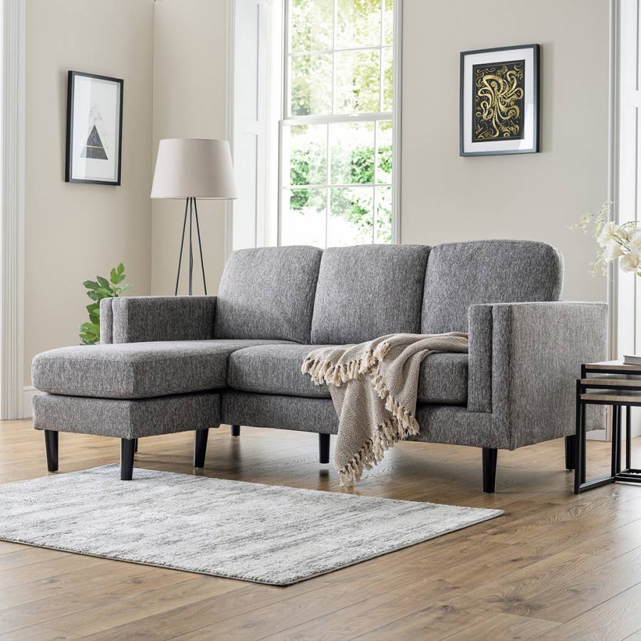 Dundee Reversible Chaise Sofa Charcoal