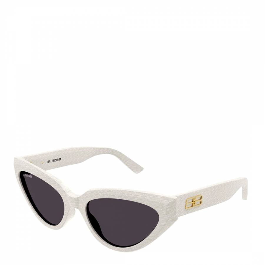 Women's White Balenciaga Sunglasses 56mm